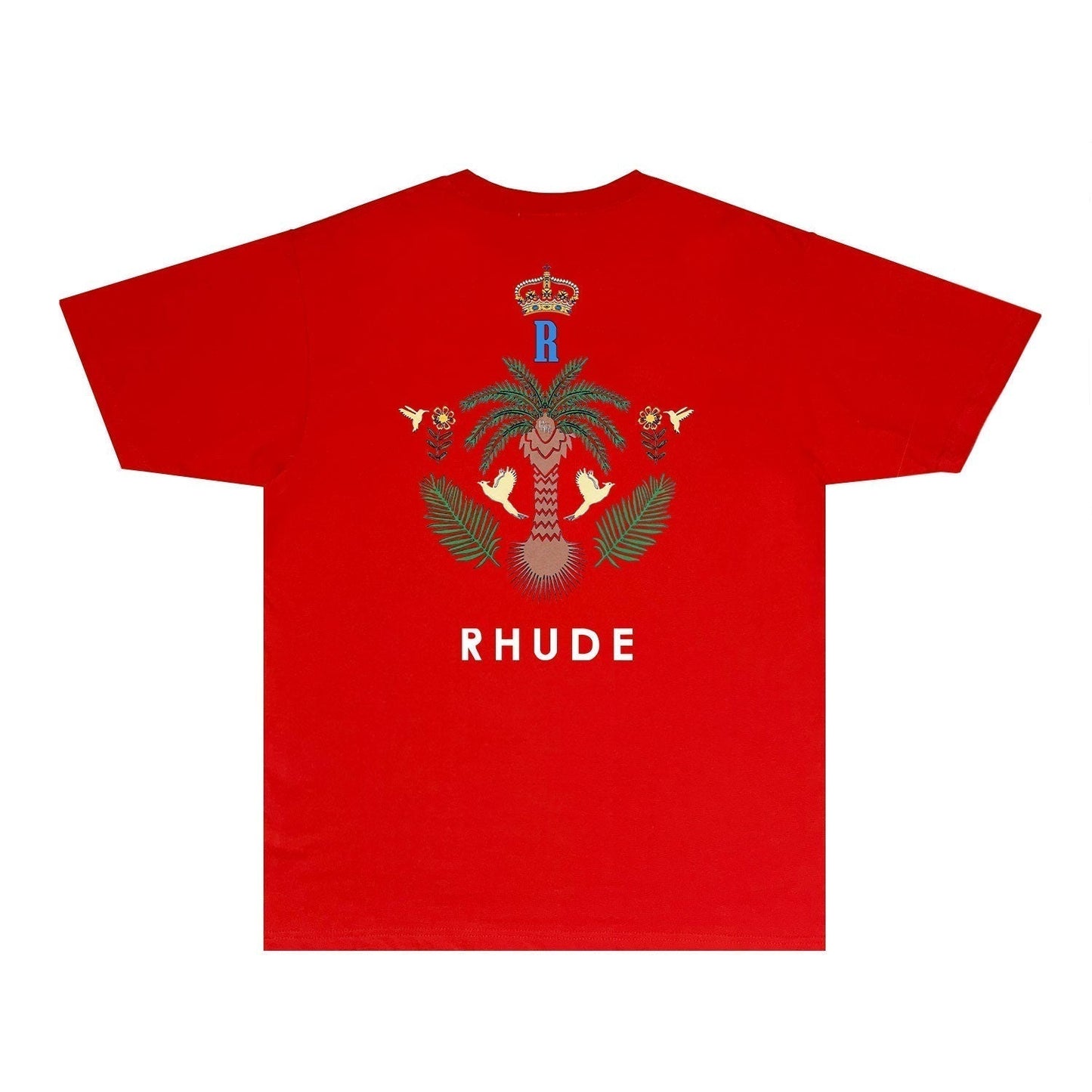 Rhude T-shirts Printed Trendy Pure Cotton