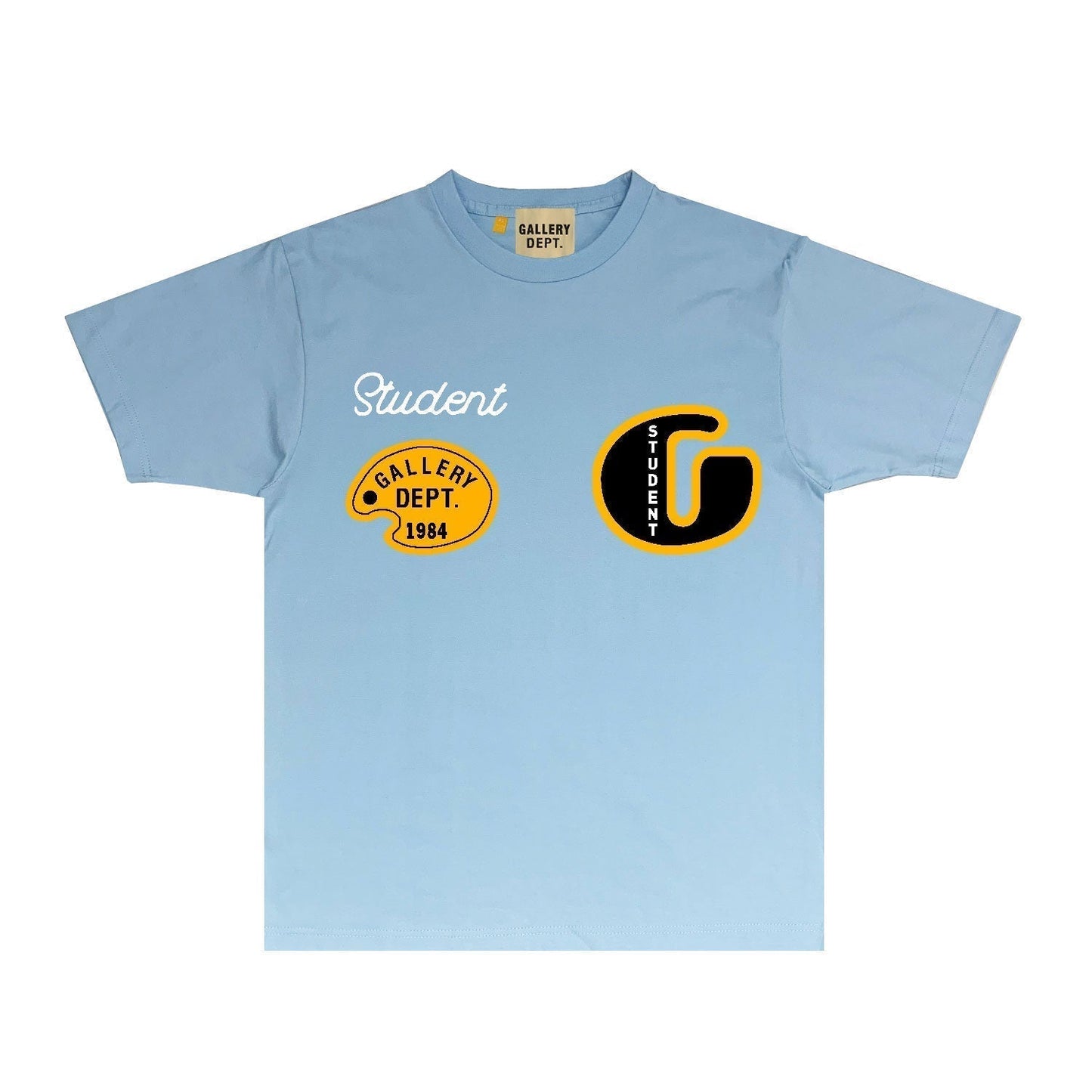 Gallery Dept T Shirt Retro Printed Loose Short-Sleeved Shirt